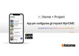 Copertina Nuove funzioni Home + project