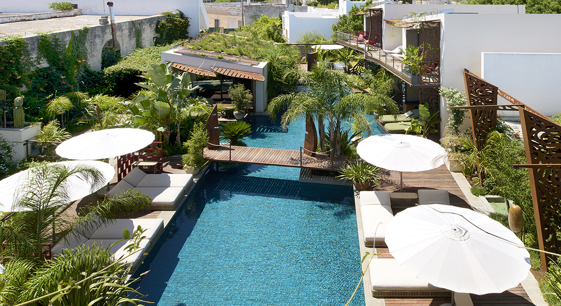 Mohala Resort vista aerea della piscina