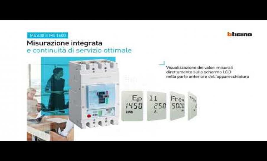 Preview image for the video "Bticino: Presentazione nuovi interruttori scatolati Megatiker di potenza da 16 a 1600A".