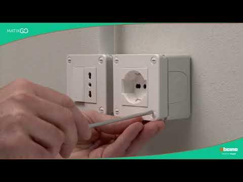 Preview image for the embedded video for gallery "BTicino Professional: MatixGO - nuove custodie e coperchi protetti IP40-IP55".